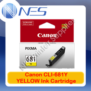 Canon Genuine CLI-681Y YELLOW Ink Cartridge for TR7560/TR8560/TS6160/TS8160/TS9160
